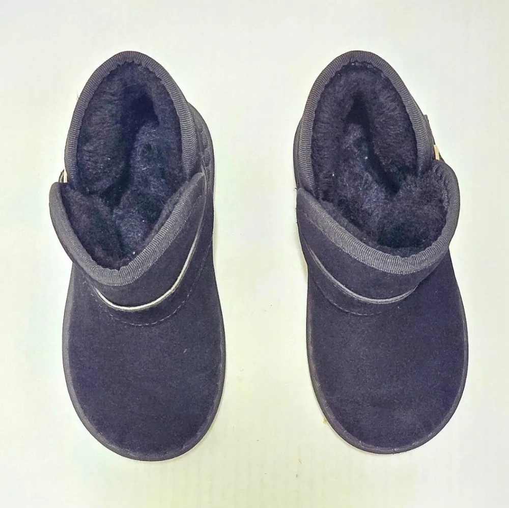Fashon Fuzzy Snow Boots Toddler Girls Size EU29 Black Warm Winter Cozy